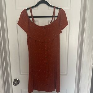 Mossimo Floral Cold Shoulder Dress